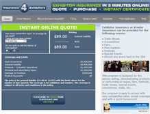 Tablet Screenshot of insurance4exhibitors.com